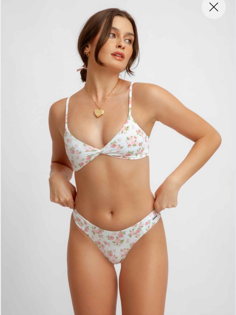 Blackbough Pink Floral Pointelle Dress and Bikini Set - Picture 2 of 11